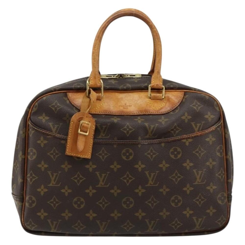 Louis Vuitton Monogram Deauville Handbag Brown